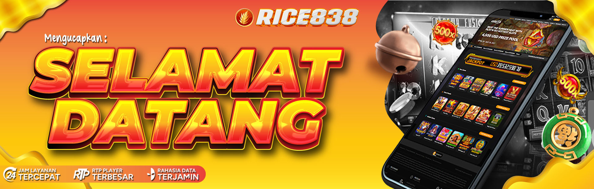 SELAMAT DATANG DI SITUS SLOT RICE838